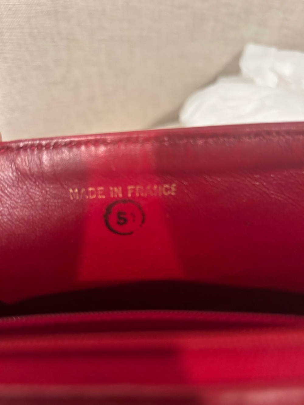 CHANEL Quilted Shoulder Flap Bag in Deep Red with Gold Hardware - Picture 11 of 16